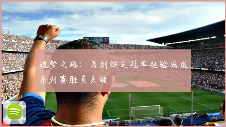 追梦之路：马刺缺乏冠军经验或成系列赛胜负关键
